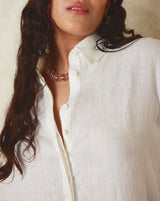 018 signature shirt in linen