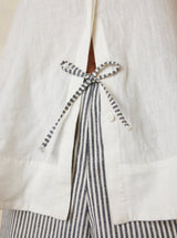 036 stripe twill drawstring pants