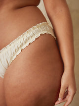 015 smocked silk underwear in cream