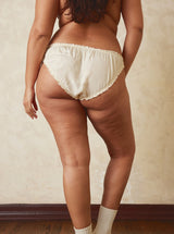 015 smocked silk underwear in cream