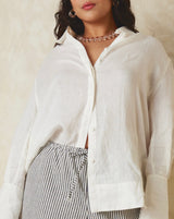 018 signature shirt in linen