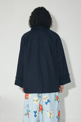 048 utility jacket in organic cotton and silk