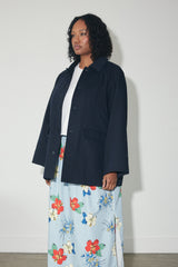 048 utility jacket in organic cotton and silk