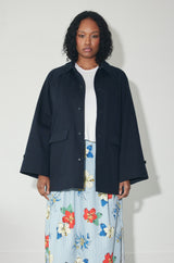 048 utility jacket in organic cotton and silk