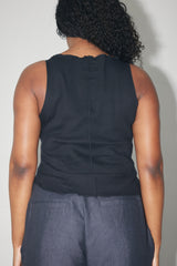 034 boat neck top in organic rib