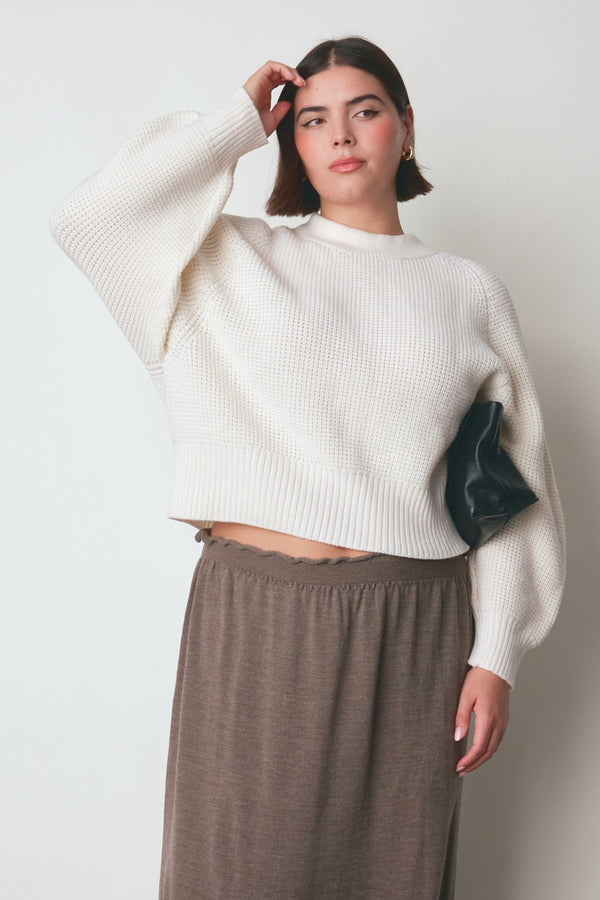 019 fisherman jumper in cream