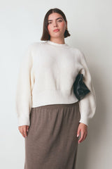 019 fisherman jumper in cream superfine merino wool