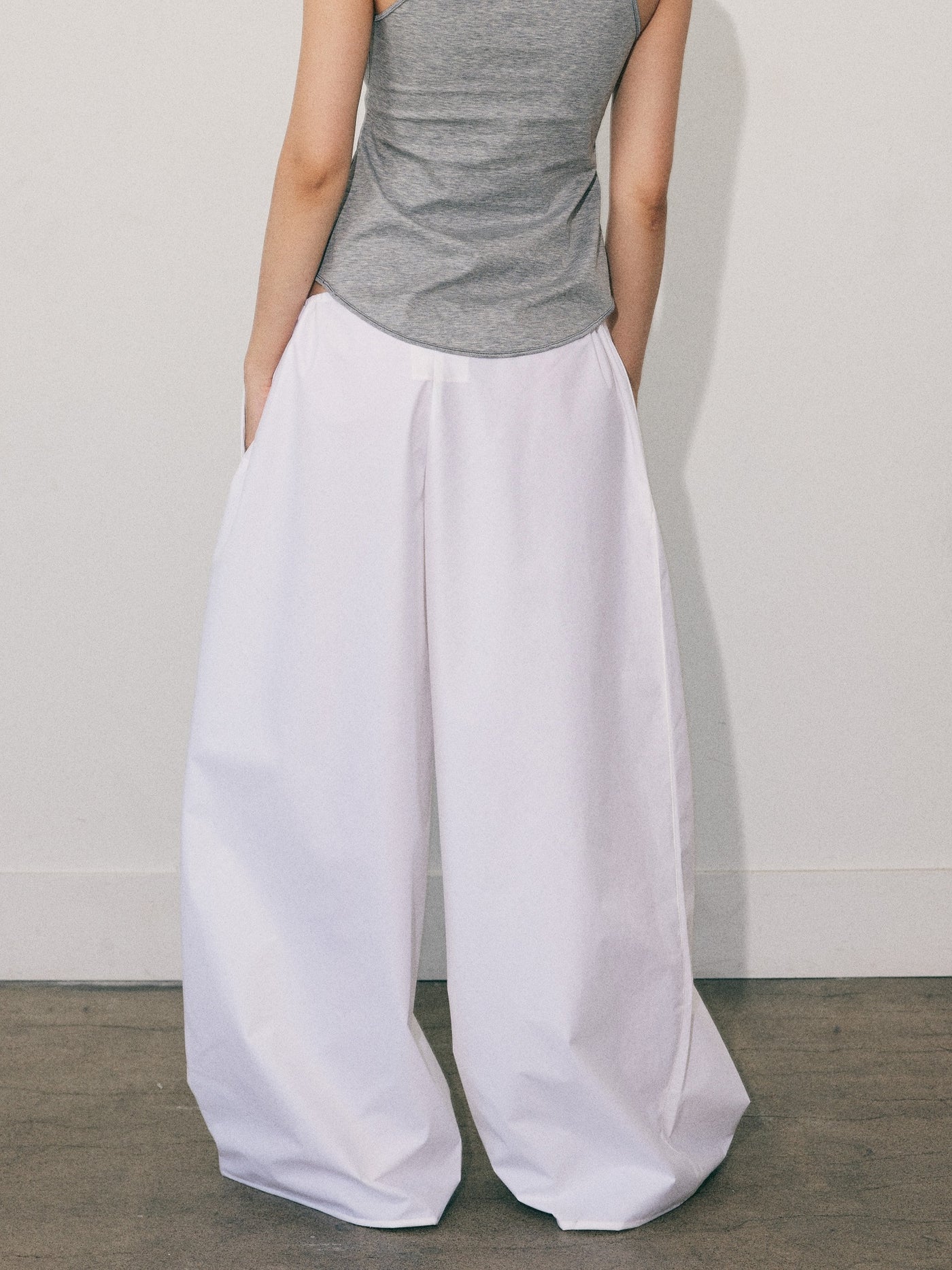 【DEARMINE】Basic Washing Cotton Pants Wellen Cotton Linen Easy Pant - Slim - Mushroom | Casual
